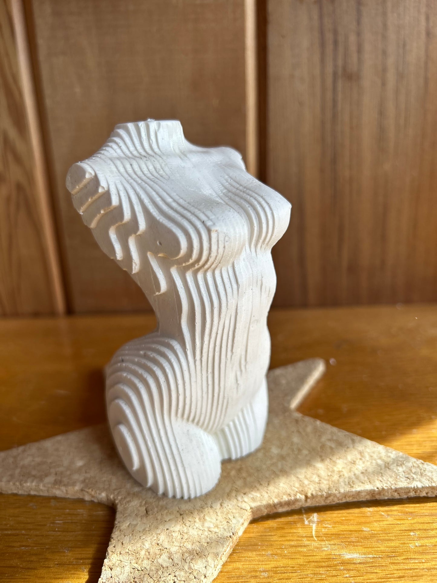 Handcrafted Concrete Woman Terrain Torso