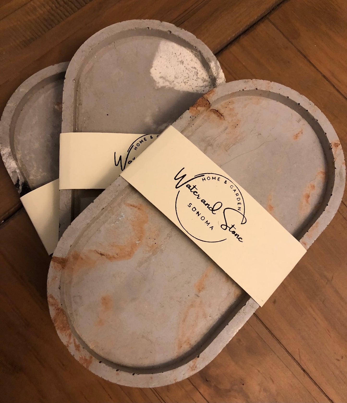 Concrete Oval Trays