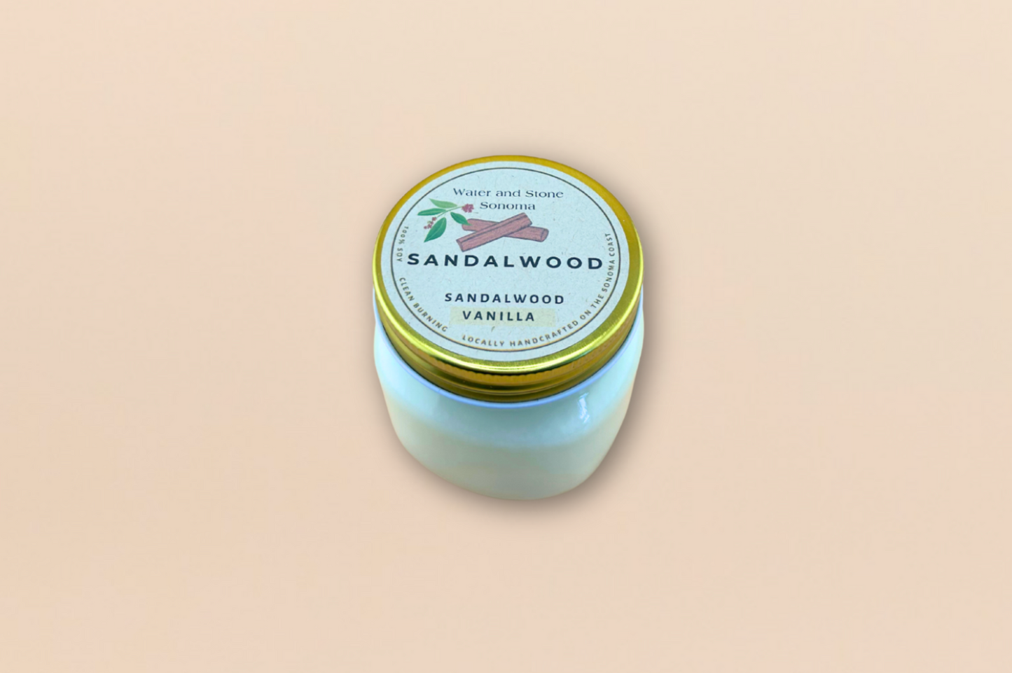 Sandalwood: One Wick Glass