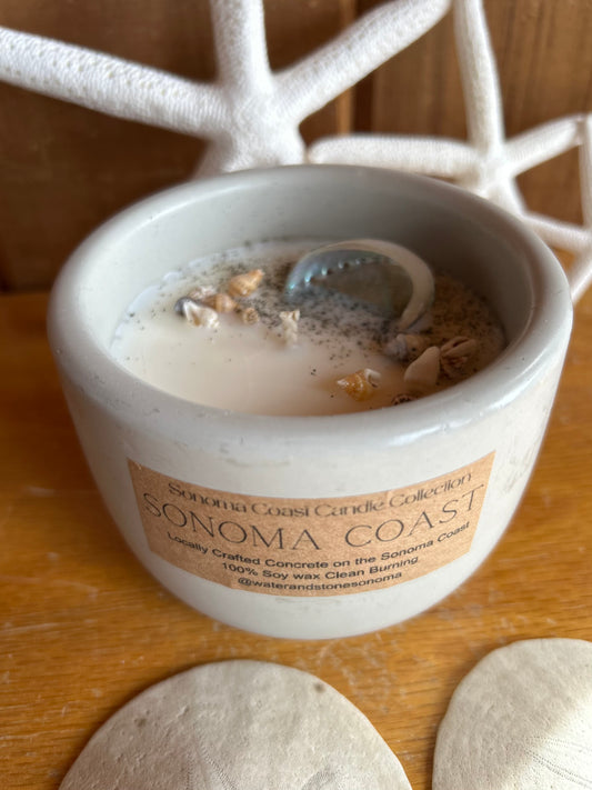 Sonoma Coast 8oz Concrete Candle