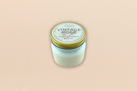 Vintage Rose: One Wick Glass