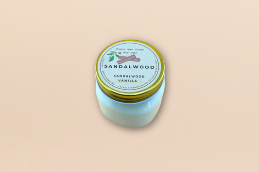 Sandalwood: One Wick Glass