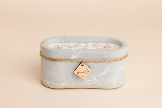 Vintage Rose: Three Wick Candle